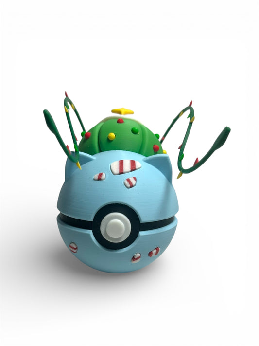 #0001 Christmas Bulbasaur-Inspired Character Ball