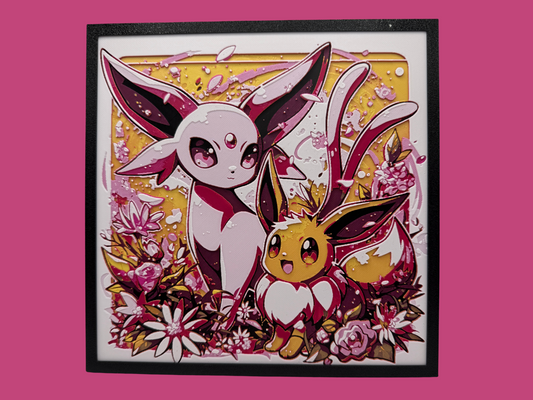 Espeon & Eevee 3D Art