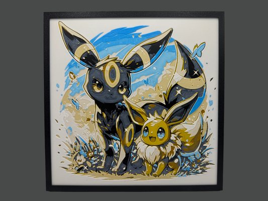 Umbreon & Eevee 3D Art