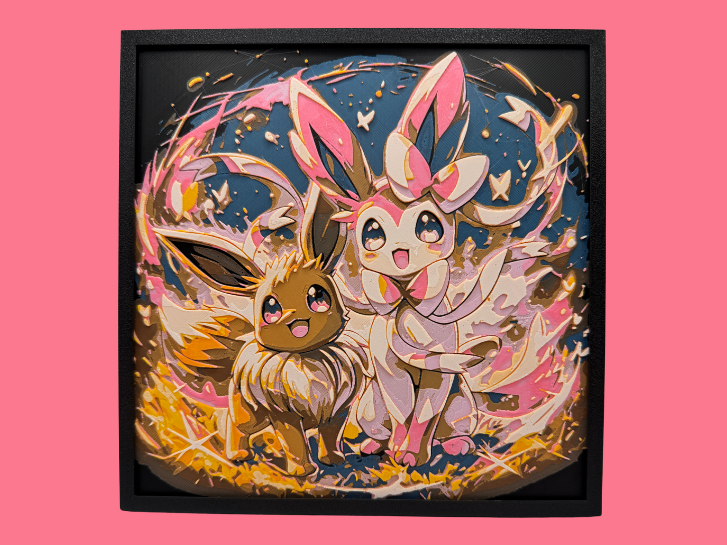 Sylveon & Eevee 3D Art